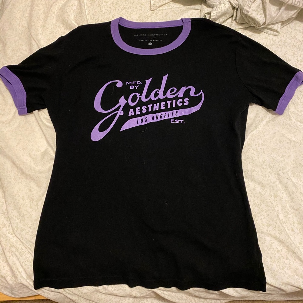 golden aesthetics ringer tee